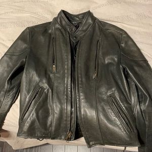 Kerrs Womens Motorcycle Jacket Black Leather